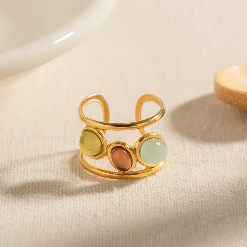 Gold Ring With Stones