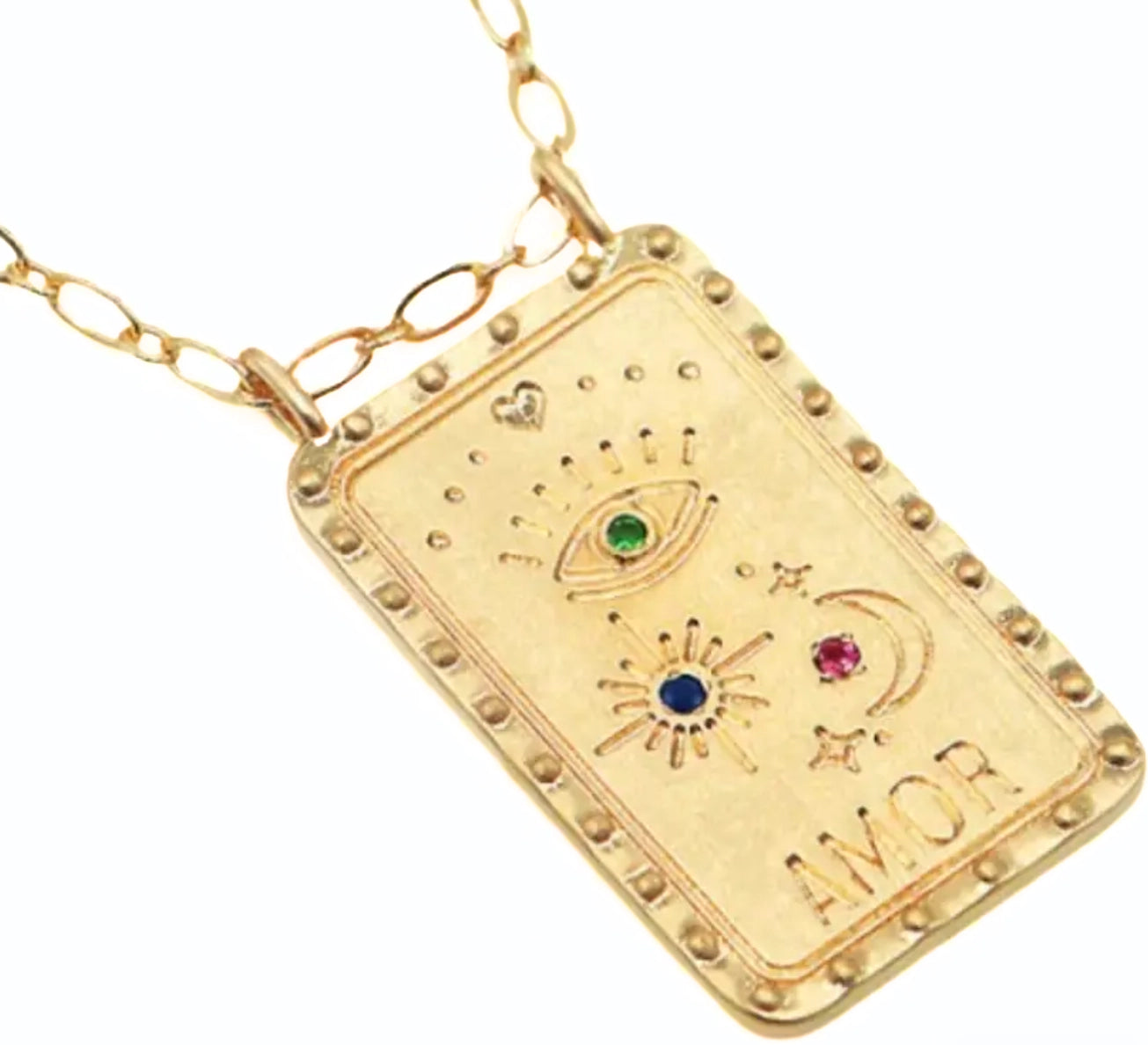Evil Eye Steel Necklace