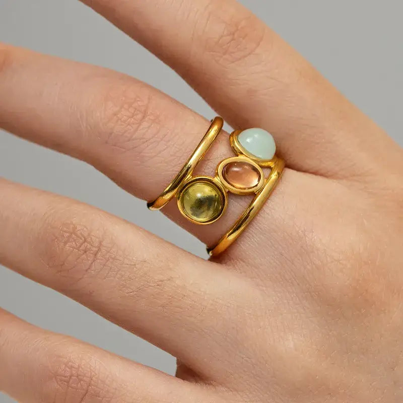 Gold Ring With Stones