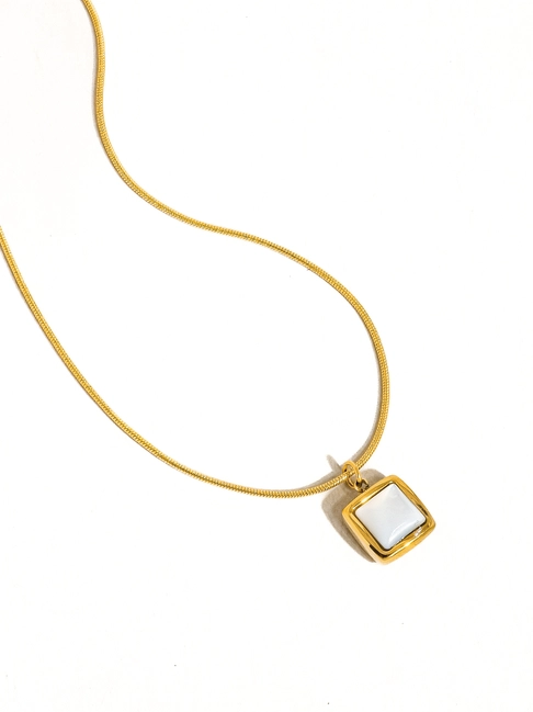 Square Shell Necklace