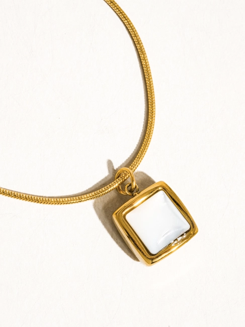 Square Shell Necklace