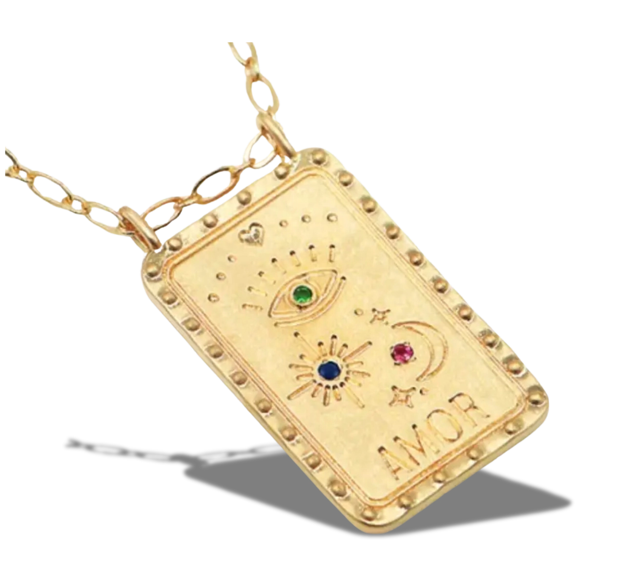 Evil Eye Steel Necklace