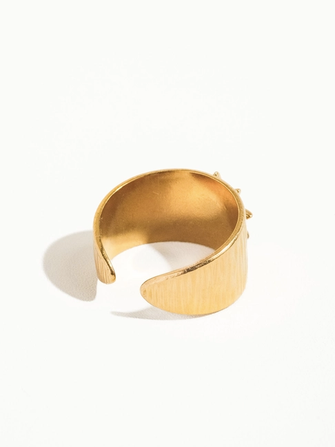 Bold Sun Stone Ring