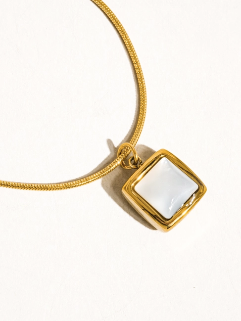 Square Shell Necklace